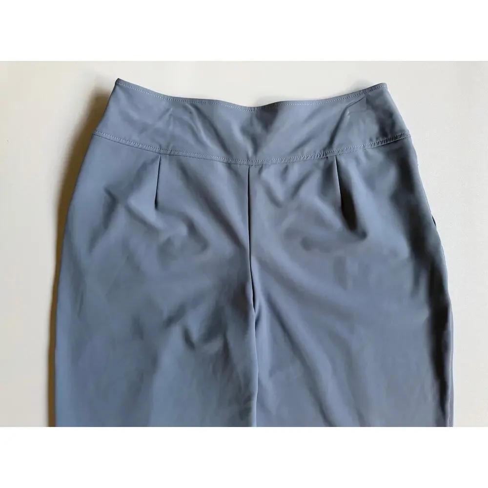 Athleta Women's Blue Gray Stellar Crop Trousers Pants Plus Size 16 - Picture 8 of 14